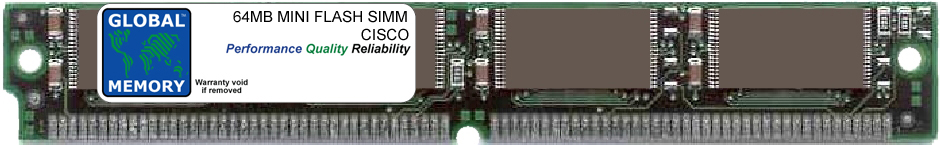 64MB FLASH SIMM MEMORY RAM FOR CISCO ICS 7750's MRP3-8FXS ROUTE PROCESSOR (MEM7700-64MFS)